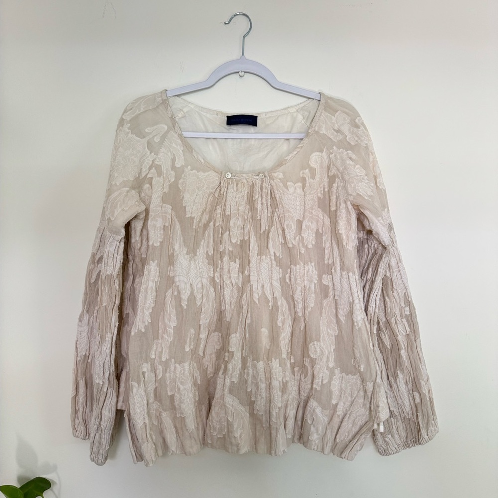 Piazza Sempione embossed ivory Women's Top